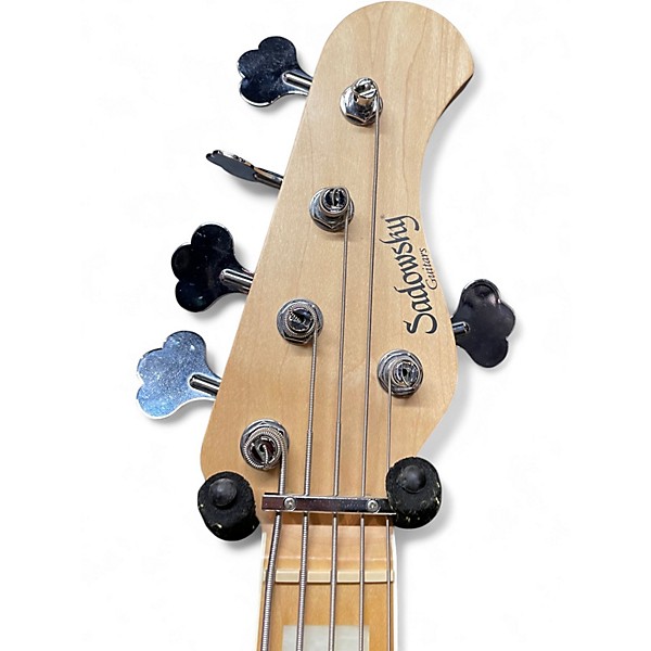 Used Sadowsky Guitars UV70 5 String Dandelion Yellow Electric Bass Guitar