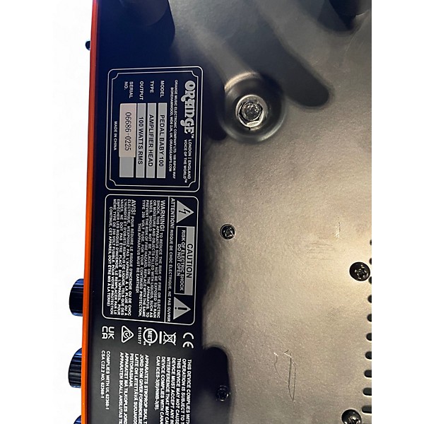 Used Orange Amplifiers Pedal Baby 100 Guitar Power Amp