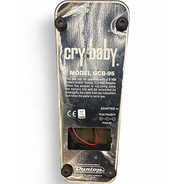 Used Dunlop GCB95 Original Crybaby Wah Effect Pedal