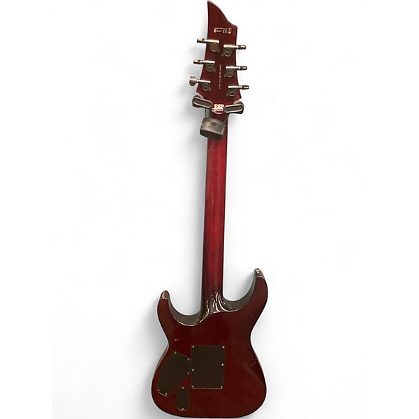 Used ESP LTD H-1001FR See Thru Black Cherry Solid Body Electric Guitar