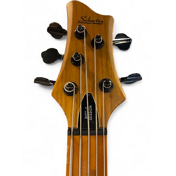 Used Schecter Guitar Research Riot 5 Natural Solid Body Electric Guitar