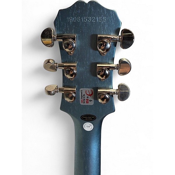 Used Epiphone Les Paul Traditional PRO III Pelham Blue Solid Body Electric Guitar