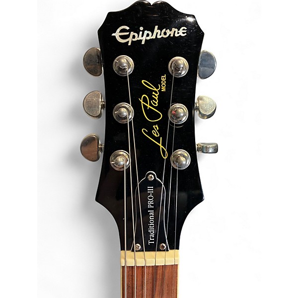 Used Epiphone Les Paul Traditional PRO III Pelham Blue Solid Body Electric Guitar