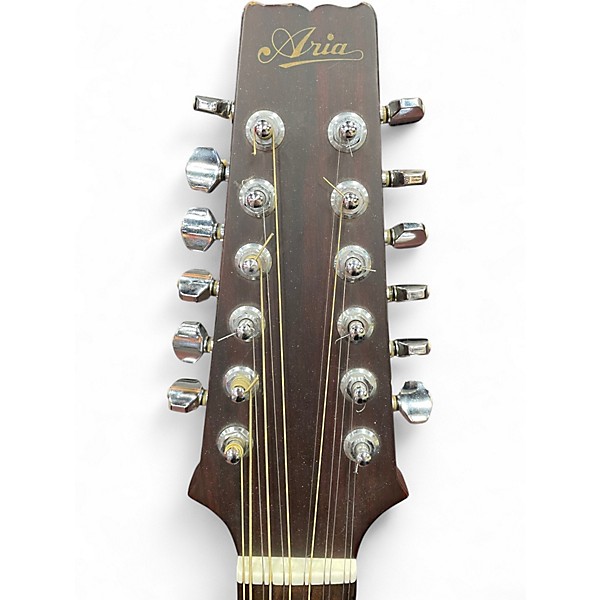 Used Aria AW200T Natural 12 String Acoustic Guitar