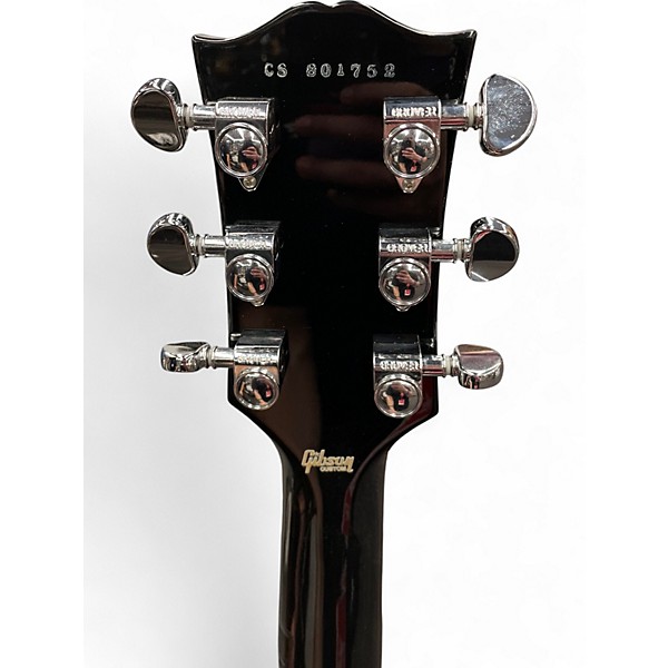 Used Gibson Les Paul Custom Black Solid Body Electric Guitar