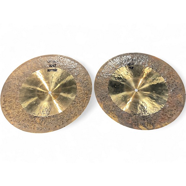 Used Supernatural Cymbals 14in Omega Hi Hat Pair Cymbal