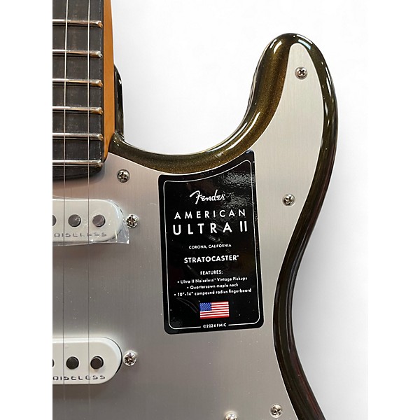 Used Fender American Ultra II Stratocaster Texas Tea Solid Body Electric Guitar
