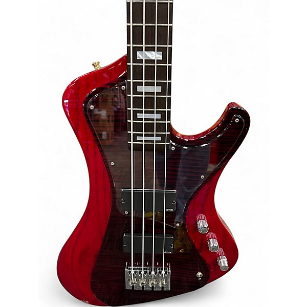 Used ESP Stream Made in Japan Red Electric Bass Guitar