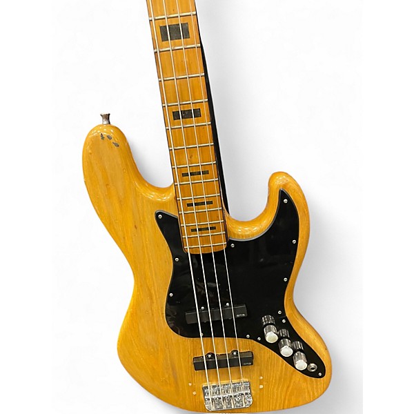 Used Ibanez Silver Series Jazz Natural Electric Bass Guitar