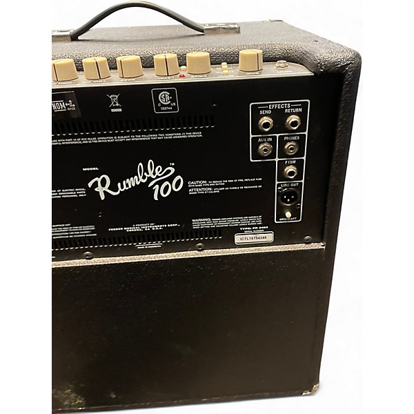 Used Fender Rumble 100 V3 Bass Combo Amp