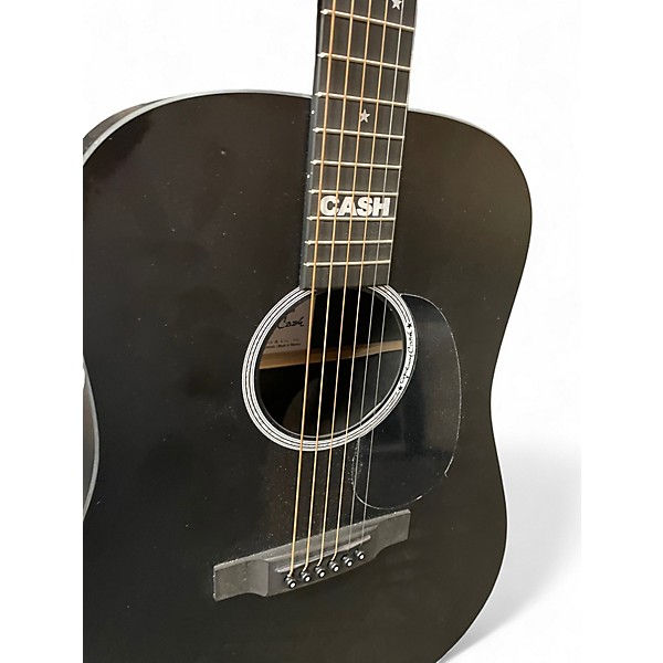 Used Martin D35JC Johnny Cash Black Acoustic Guitar
