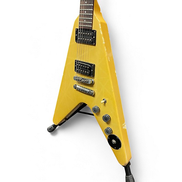 Vintage 1983 Gibson Flying V Standard Cream Solid Body Electric Guitar