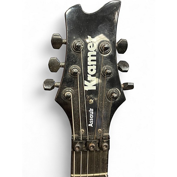 Used Kramer Assault Plus FR White Solid Body Electric Guitar