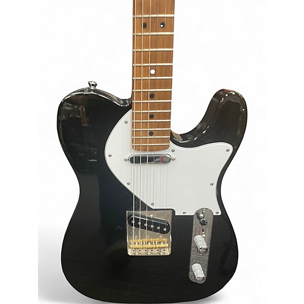 Used Warmoth T STYLE Black Solid Body Electric Guitar