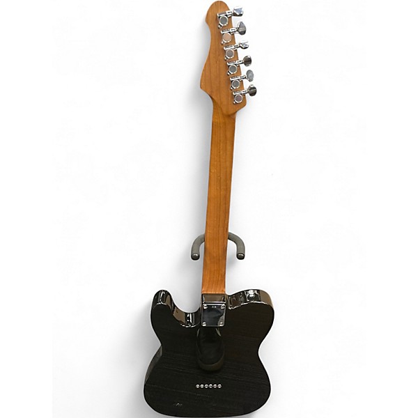 Used Warmoth T STYLE Black Solid Body Electric Guitar