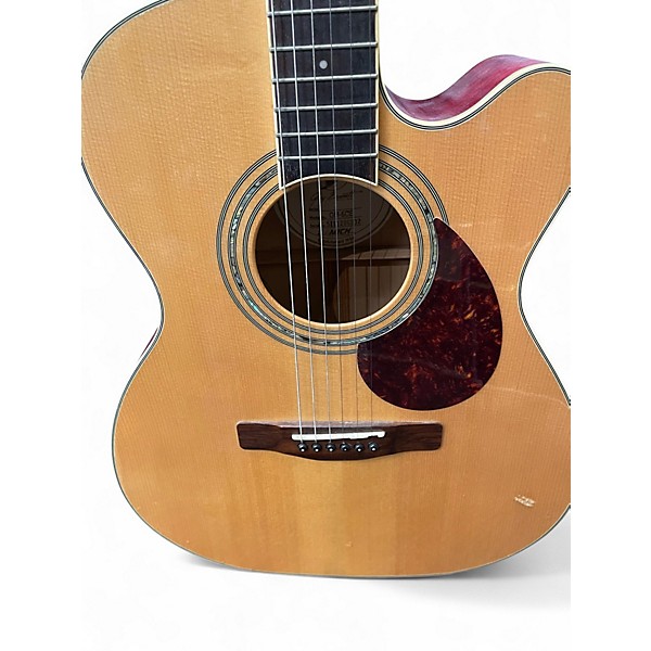 Used Greg Bennett Design by Samick OM5CE Natural Acoustic Guitar