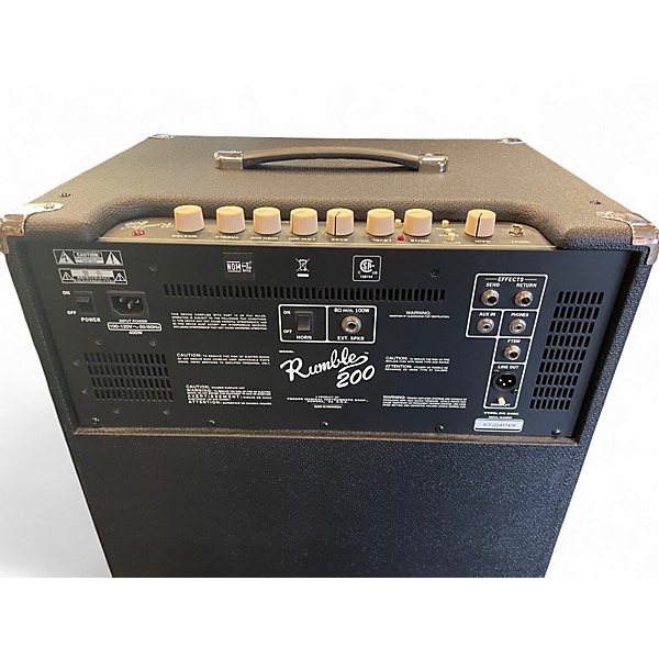 Used Fender RUMBLE 200 Bass Combo Amp