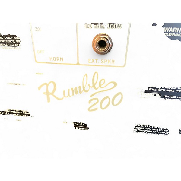 Used Fender RUMBLE 200 Bass Combo Amp