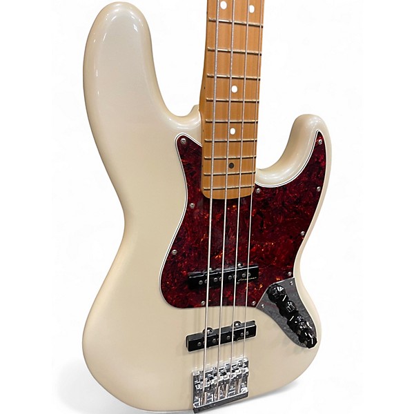 Used Fender Player Plus Jass Bass WHITE Electric Bass Guitar