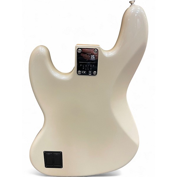 Used Fender Player Plus Jass Bass WHITE Electric Bass Guitar
