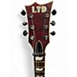 Used ESP LTD EC401QM Black Cherry Solid Body Electric Guitar