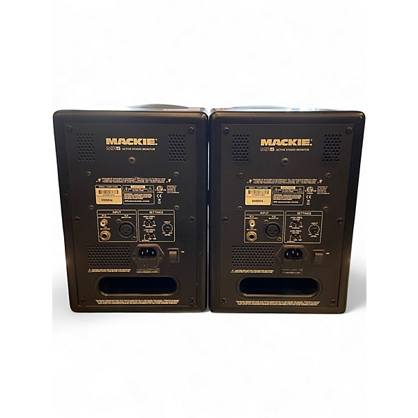 Used Mackie MR5 Pair Powered Monitor