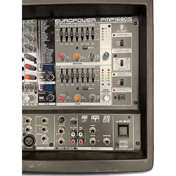 Used Behringer PMP1680S Powered Mixer