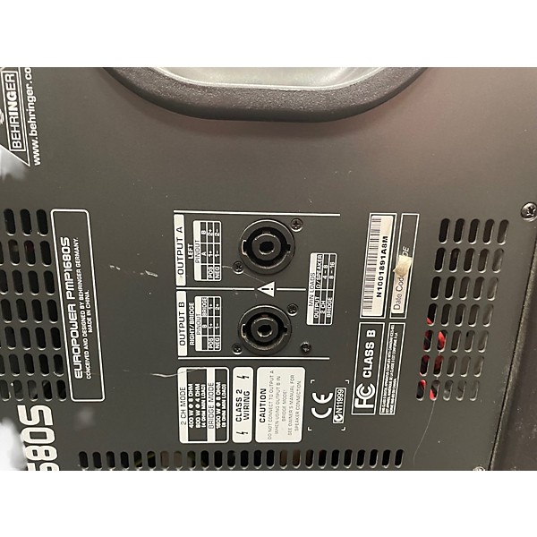 Used Behringer PMP1680S Powered Mixer