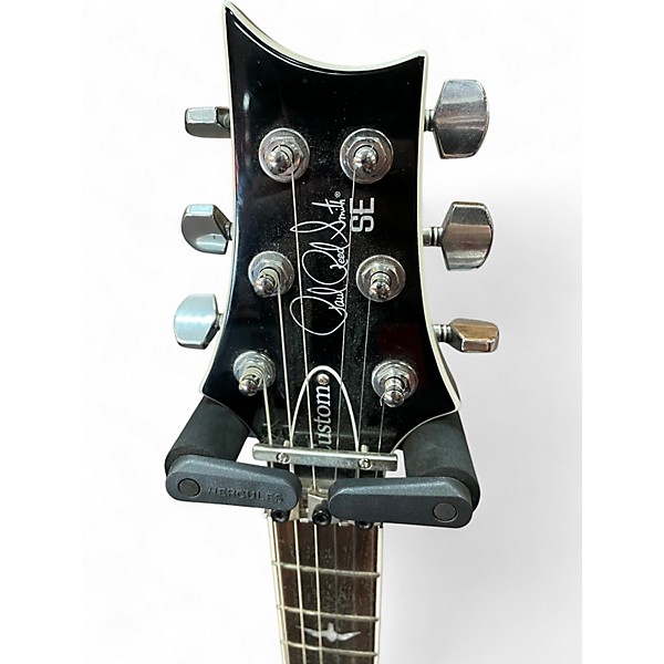 Used PRS SE Custom 24 Trans Black Solid Body Electric Guitar
