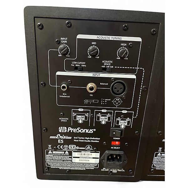 Used PreSonus Eris E5 PAIR Powered Monitor