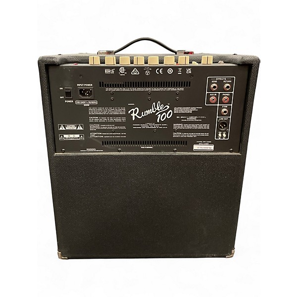 Used Fender Rumble V3 100W 1x12 Bass Combo Amp