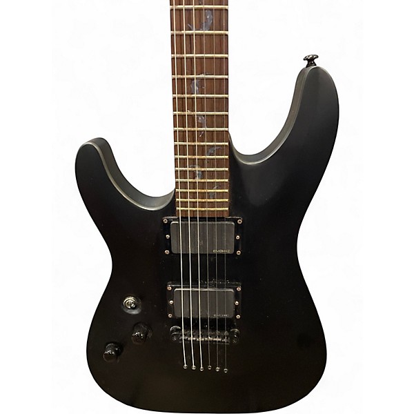 Used Schecter Guitar Research Damien 6 Left Handed Black Electric Guitar