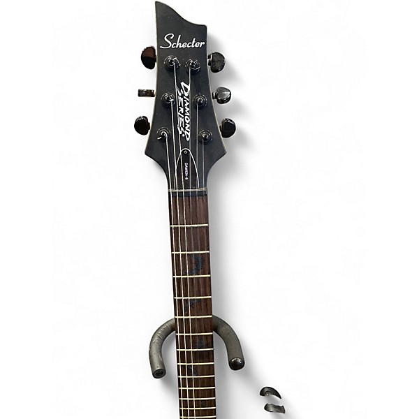 Used Schecter Guitar Research Damien 6 Left Handed Black Electric Guitar