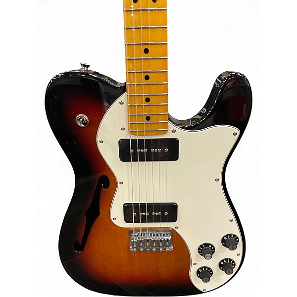 Used Fender Modern Player Telecaster Thinline Deluxe 3 COLOR SUNBURST Hollow Body Electric Guitar