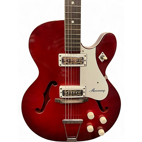 Used Harmony H54 RED BURST Hollow Body Electric Guitar
