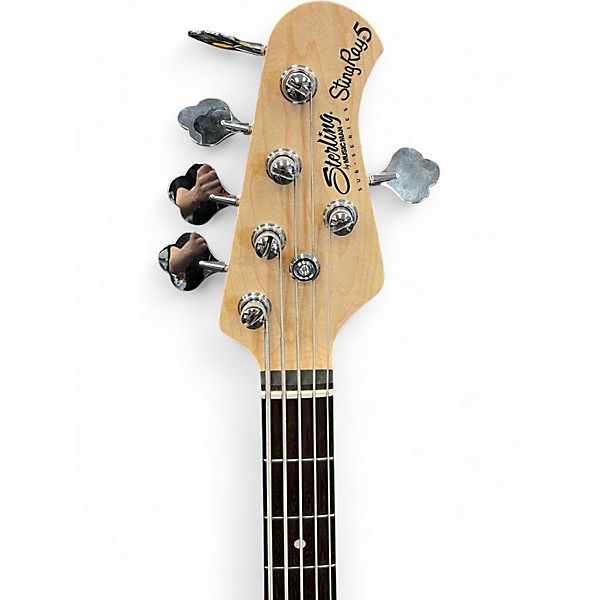 Used Sterling by Music Man Sub Series Stingray 5 Ruby Red Burst Electric Bass Guitar