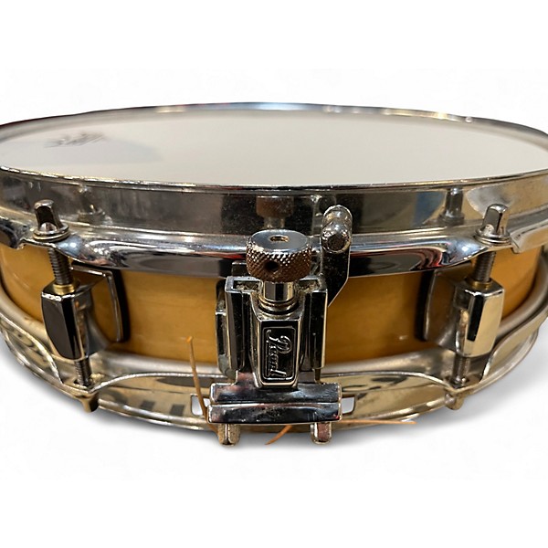 Used Pearl 3X13 Power Piccolo Snare Gold Drum