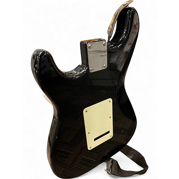 Used Fender Standard Stratocaster Black Solid Body Electric Guitar