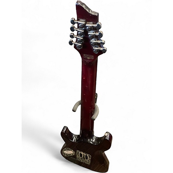 Used Schecter Guitar Research Diamond Series PT Satin Red Solid Body Electric Guitar