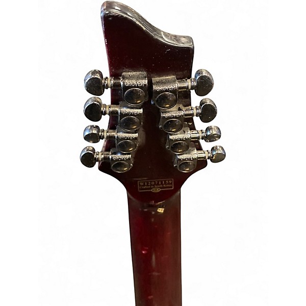 Used Schecter Guitar Research Diamond Series PT Satin Red Solid Body Electric Guitar