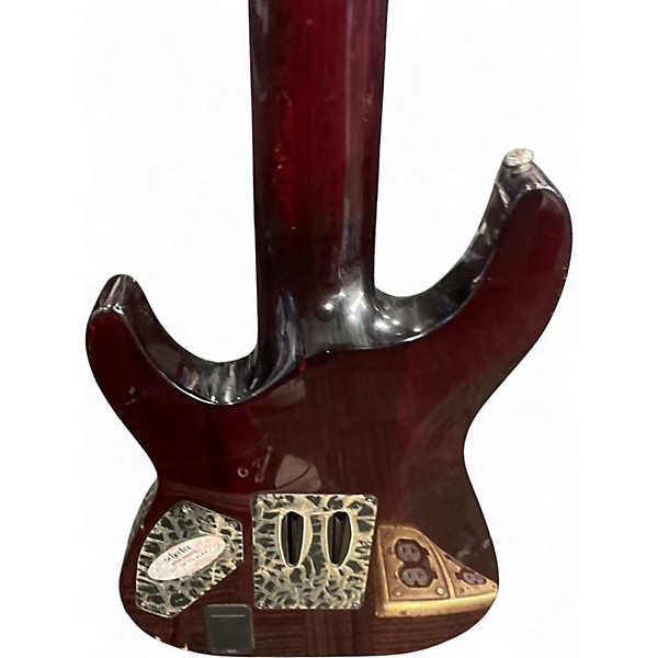 Used Schecter Guitar Research Diamond Series PT Satin Red Solid Body Electric Guitar