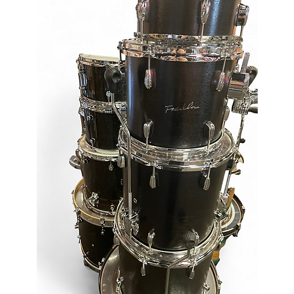 Used Franklin 5 Piece custom Black Drum Kit