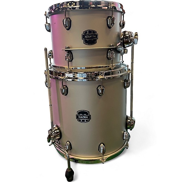 Used Mapex 5 Piece Saturn Evolution Birch Iridium Silver Drum Kit