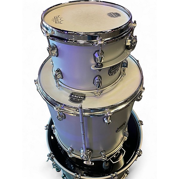 Used Mapex 5 Piece Saturn Evolution Birch Iridium Silver Drum Kit