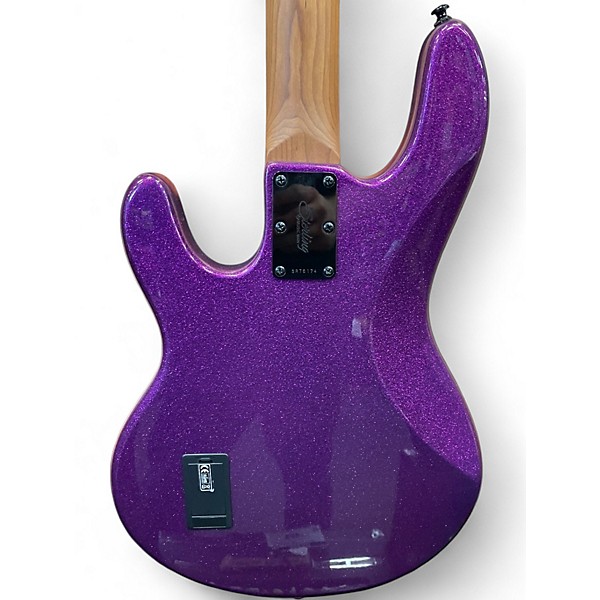 Used Sterling by Music Man Stingray Ray34 Purple Sparkle Electric Bass Guitar