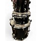 Used Ludwig 4 Piece Accent Black Drum Kit