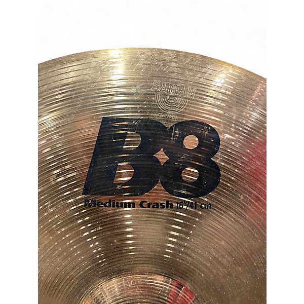 Used SABIAN 16in B8 Medium Crash Cymbal