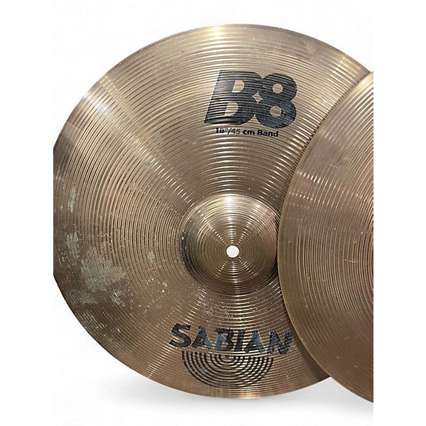 Used SABIAN B8 BAND PAIR Cymbal
