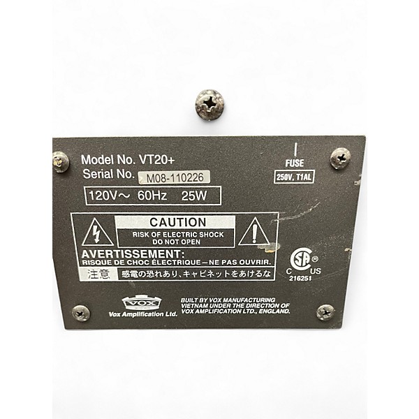 Used VOX VT20Plus Valvetronix 20W 1X8 Guitar Combo Amp