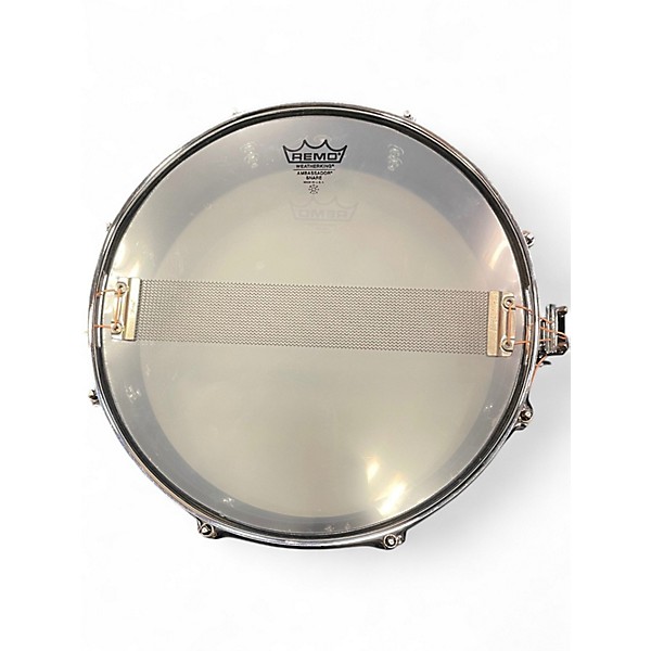 Used Pearl 13X3 PICCOLO STEEL SNARE DRUM Black Drum